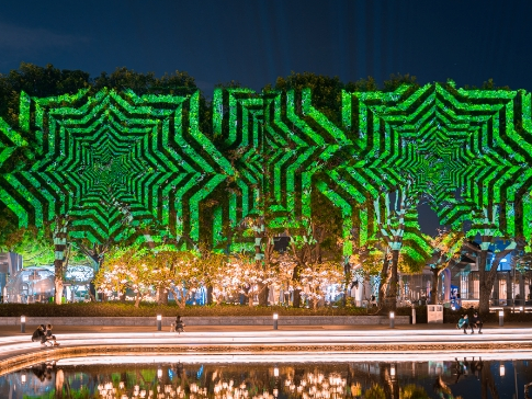 Proyecto de pantalla LED al aire libre para Happy Coast Time